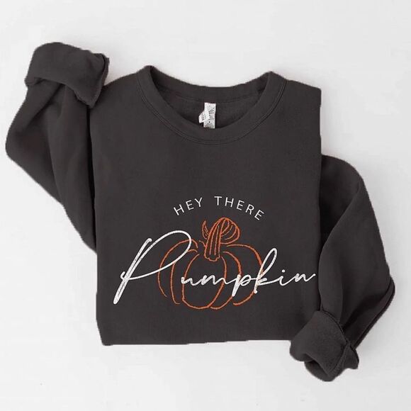 NWT Wool + Pepper Co. Hey There Pumpkin Unisex Crewneck - Picture 1 of 1